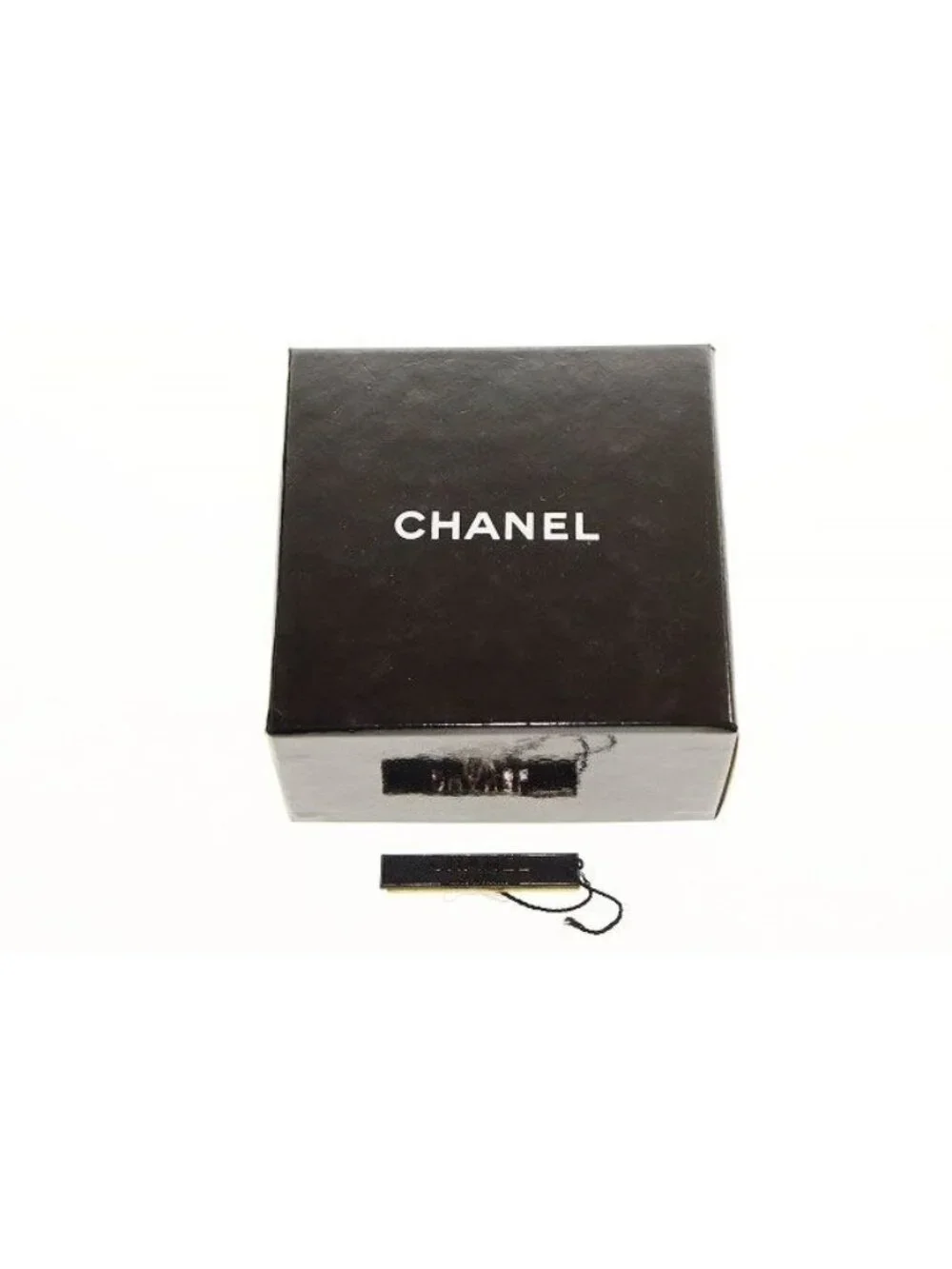 Chanel Camellia Earrings Flower Motif Vintage White Gold Aa